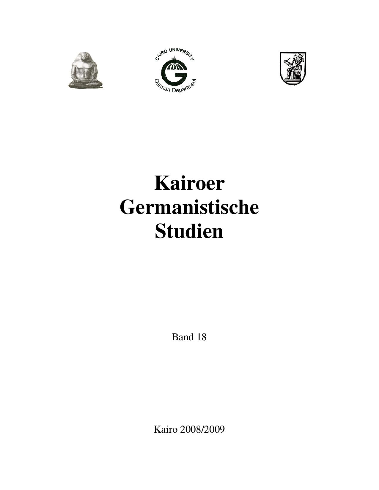 Kairoer Germanistische Studien